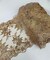 Rose Gold Floral Embroidered Lace Table Runner by the Yard, 14" Wide Sequin Mesh Lace Trim with Scalloped Edges